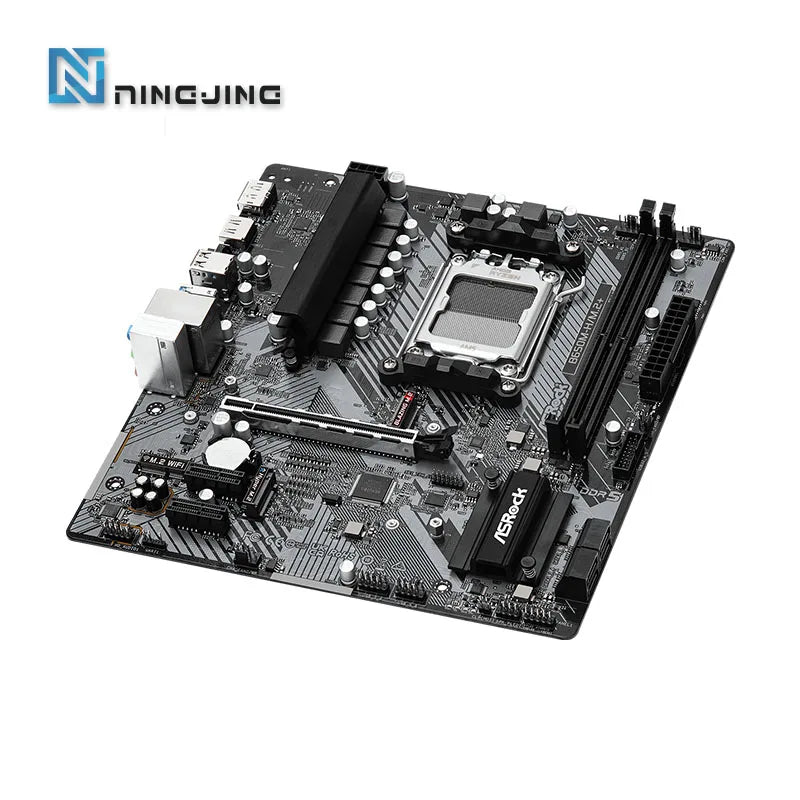 ASROCK B650M-H/M.2+ Nuova scheda madre, AM5, LGA 1718, AMD B650, Micro ATX, DDR5, PCIe 4.0 M.2, LAN, 6+1+1 Fasi di alimentazione