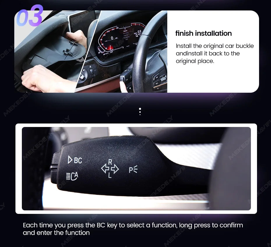 MEKEDE 11 Pollici LCD Digitale Intelligente Cruscotto Luce Blu Schermo Antiriflesso Per BMW Serie 3 E90 E91 E92 2005-2012 Tachimetro