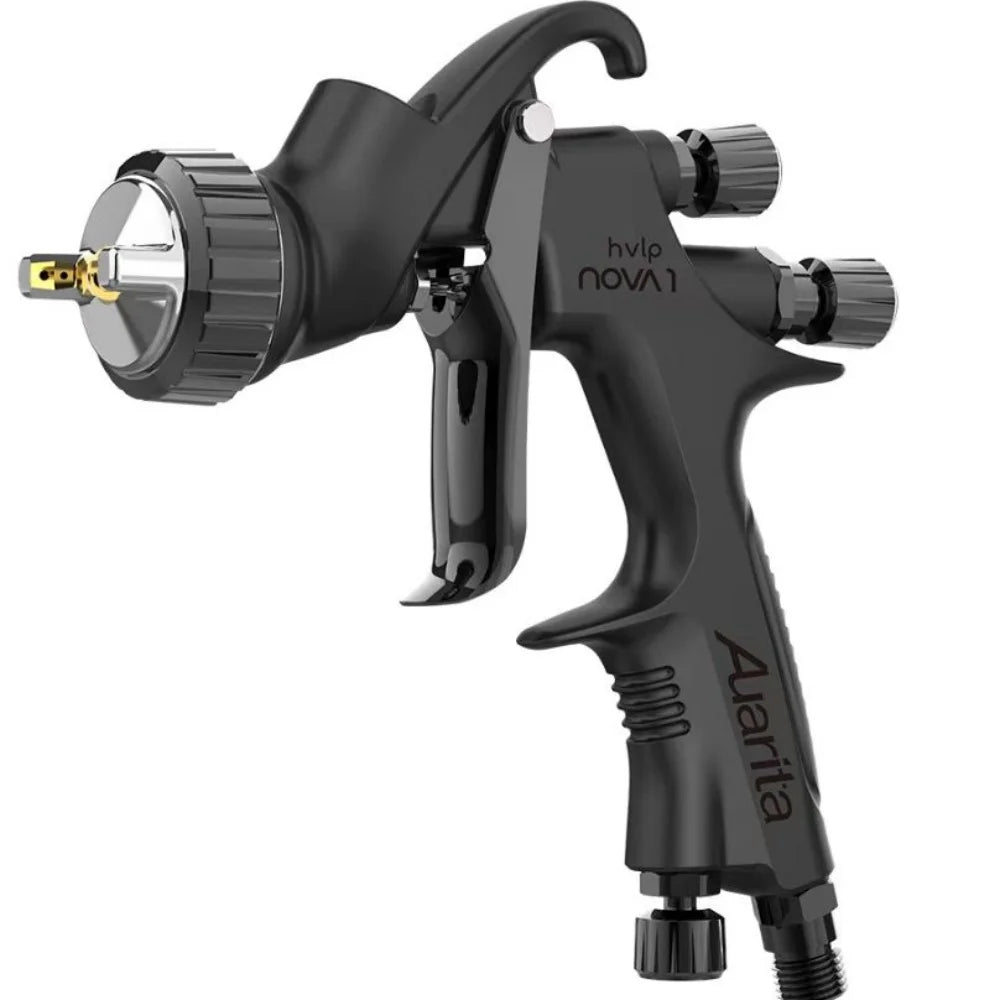 Auarita NOVA 1 HVLP Pistola a spruzzo di alta qualità Pistola a spruzzo per vernice automobilistica Ugello in acciaio inossidabile da 1,3 mm Pistola a spruzzo professionale