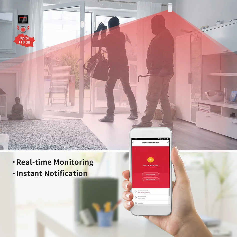 Staniot WiFi versione Tuya kit di sistemi di allarme di sicurezza domestica Wireless WiFi intelligenti compatibili con Alexa e G