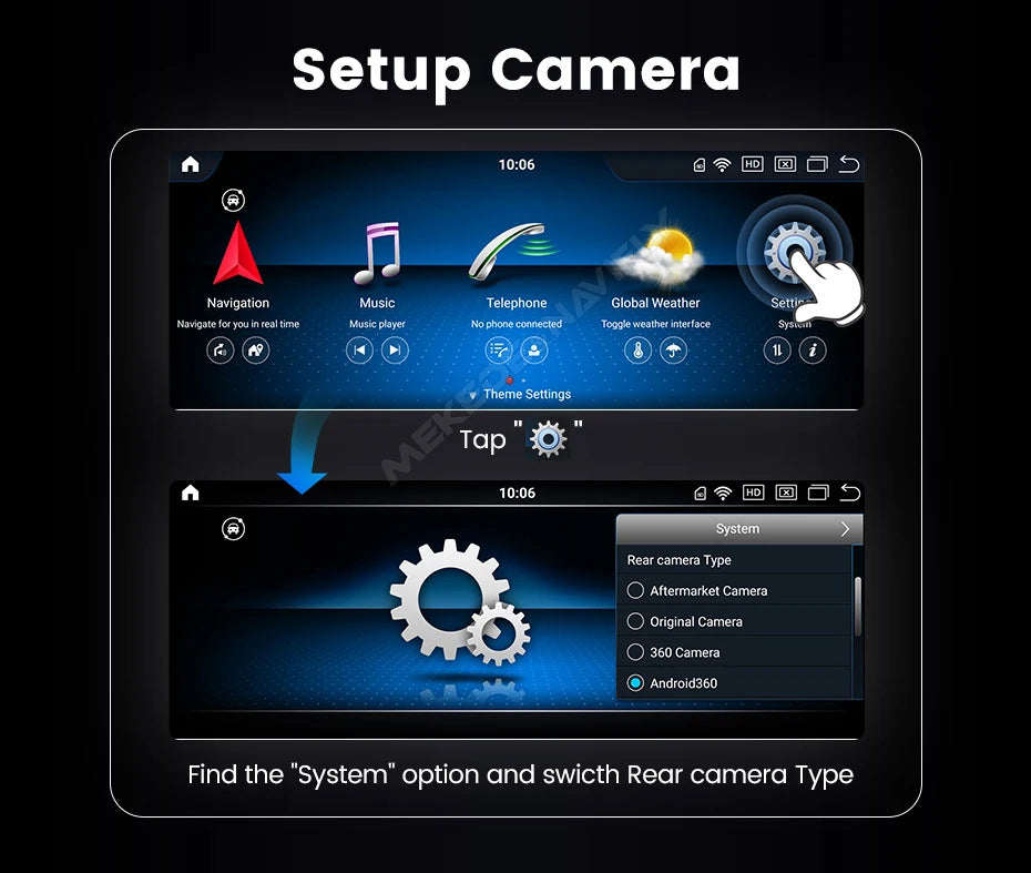 MEKEDE 10.25/12.3” QLED Snapdragon 4G Wireless CarPlay Auto per Mercedes Benz Classe C W205 S205 2014-2018 Lettore multimediale per auto