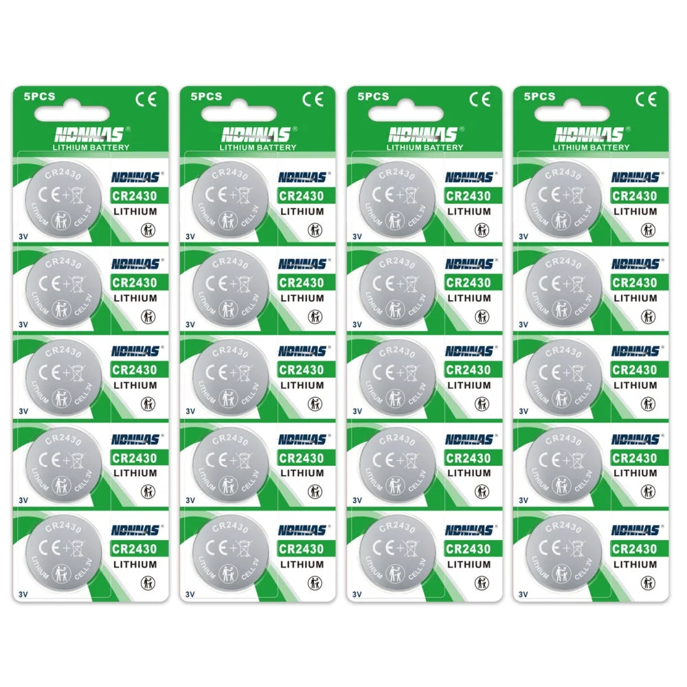 2-50 pezzi NUOVA batteria al litio CR2430 3V CR 2430 DL2430 BR2430 batterie a bottone per portachiavi orologio sveglia telecomando