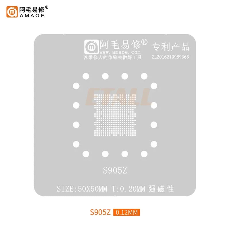 Amaoe S905X4 piattaforma di piantagione di stagno per Amlogic S905L/905Z Smart TV Box Chip di controllo principale Kit di saldatura per Stencil di Reablling BGA