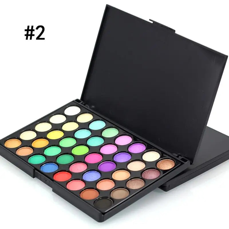 40/74/78 colori glitter palette di ombretti opaco impermeabile a lunga durata polvere pressata kit di cosmetici moda donna strumenti di trucco