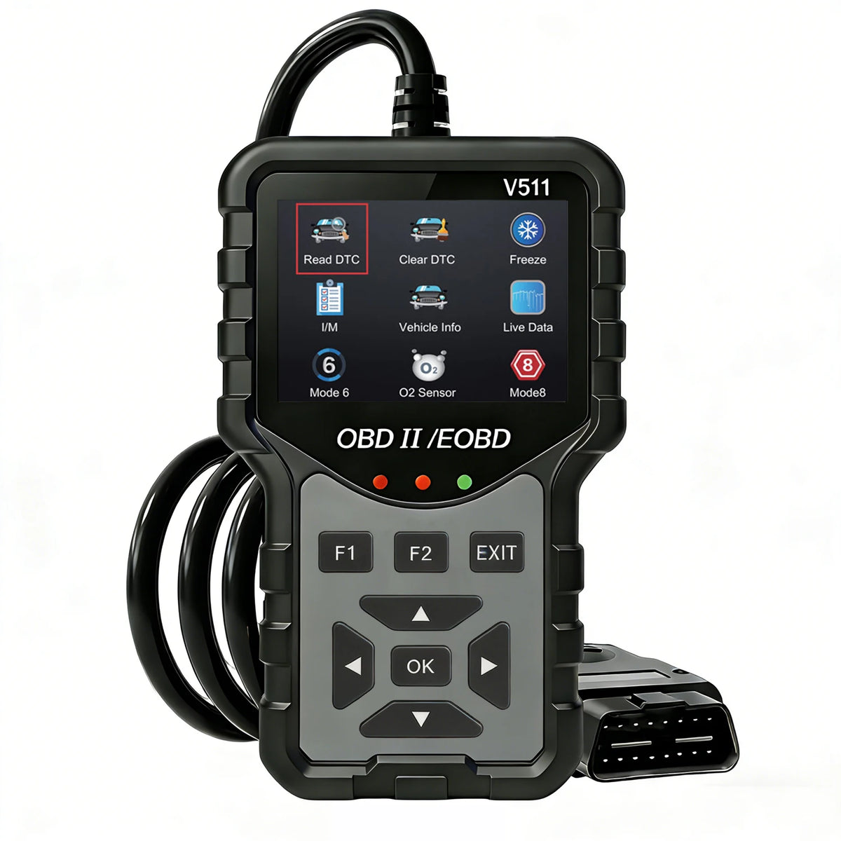Strumento Diagnostico OBD2 V511, Dotato di Tester per Batteria, Lettore di Codici di Errore del Motore, Dati in Tempo Reale, Funzione di Consultazione DTC e Snapshot