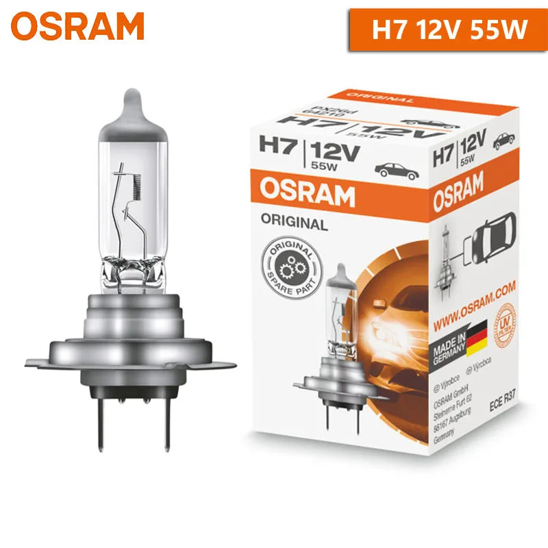 OSRAM H4 H7 H11 12V faro alogeno lampada originale per auto 3200K bianco caldo Standard autentico lampadina Made in Germany (1 pz)