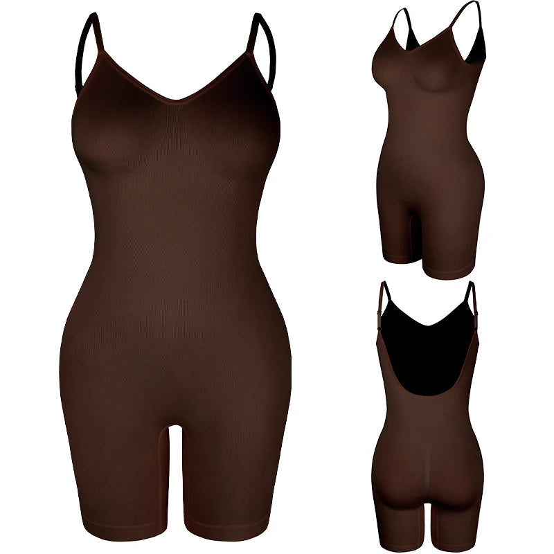 Nuovo Body Modellante a Vita Bassa da Donna in Rete, con Effetto Solleva Glutei, Liscio, Senza Schienale, Modellante Corpo, Contorno Snellente e Corsetto Pancia Piatta