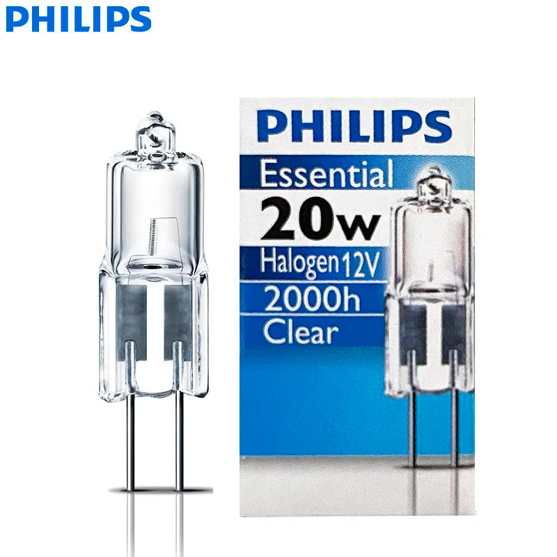 Philips Essential Capsule G4 20W 12V Lampada ad alogena Luce decorativa Trasparente 3000K Bianco caldo Dimmerabile T9 Lampadina originale per la casa