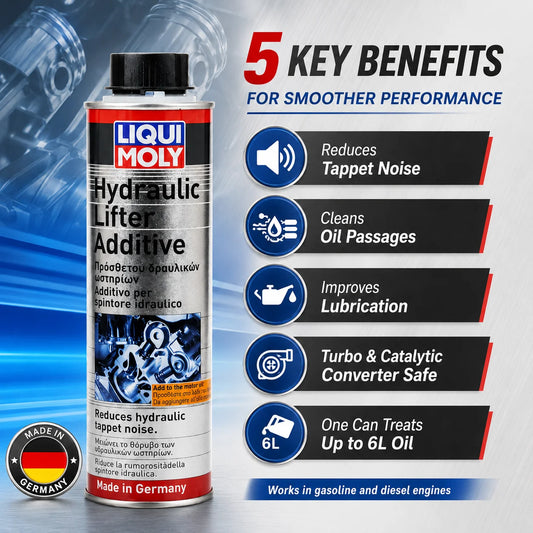 LIQUI MOLY 2770 Additivo per Alzavalvole Idraulici 300ml, Additivo per Olio Motore, Riduttore Rumore Tappetini