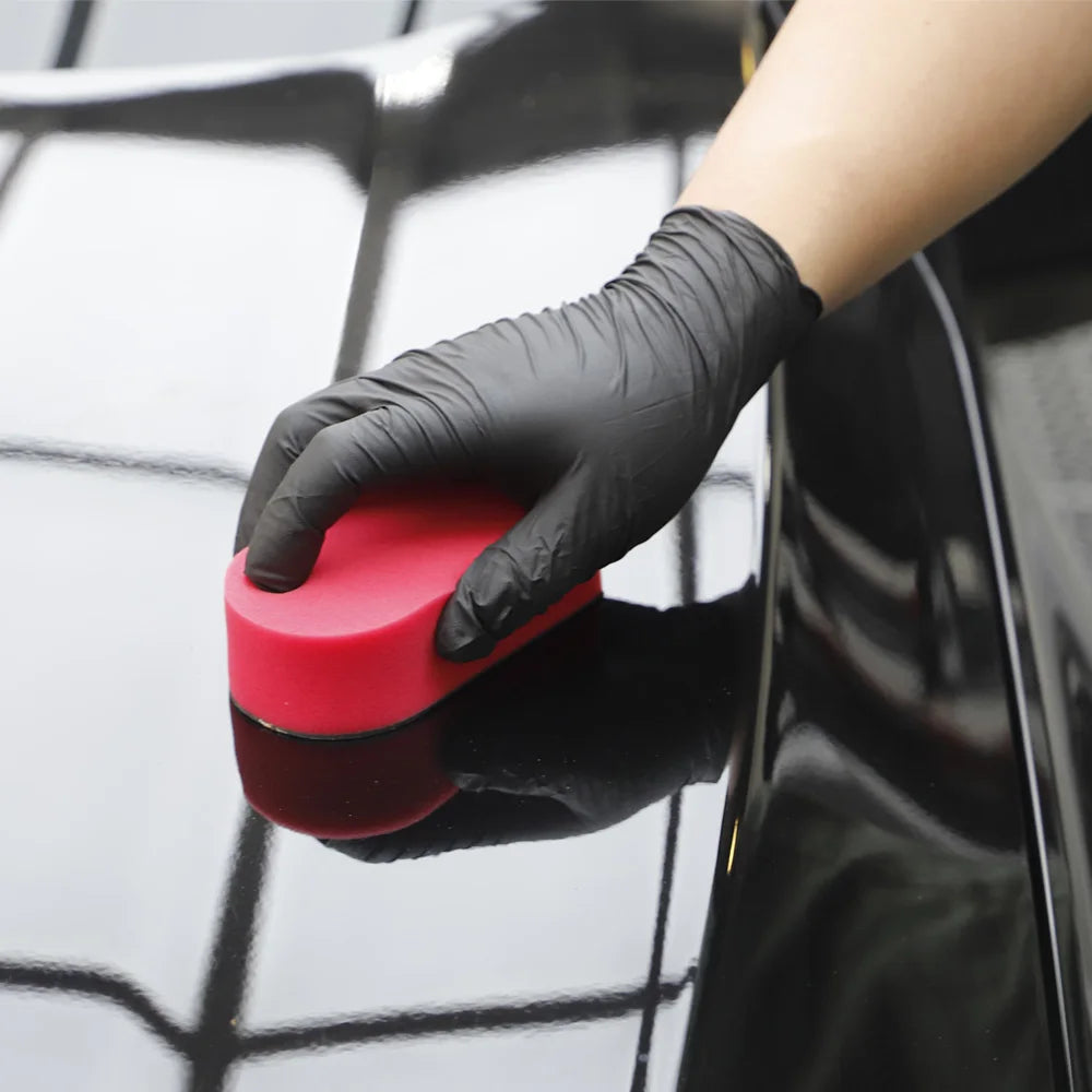 SPTA 1PC Tampone in Argilla Magica Rossa per Lavaggio Auto, Spugna per Pulizia e Dettagli Auto, Accessori per il Lavaggio