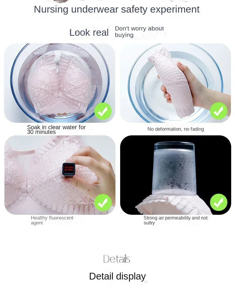 Reggiseno per allattamento premaman con bottone frontale Intimo raccolto regolabile Reggiseno per allattamento confortevole per l'allattamento di vestiti per donne incinte