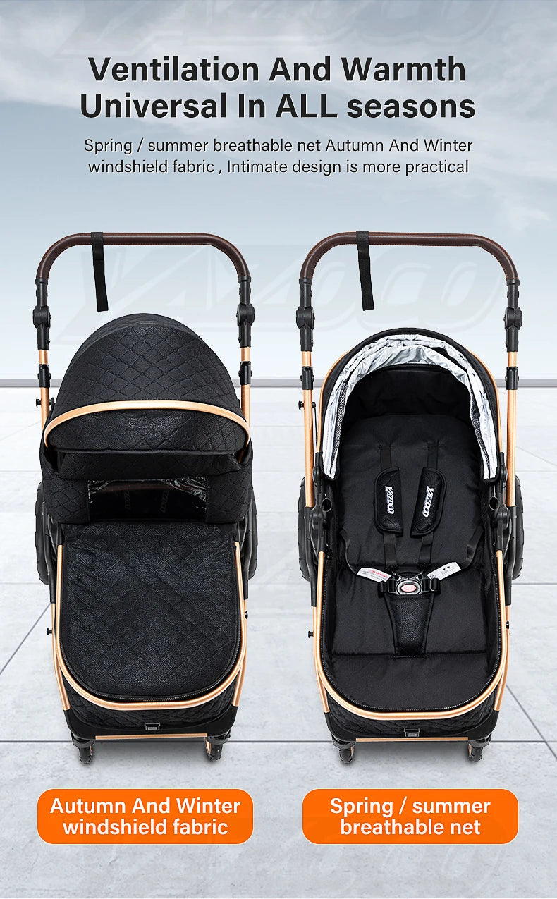 Passeggino 3 in 1 Passeggino multifunzionale Facile da viaggio pieghevole Seggiolino di sicurezza per carrozzina portatile Standard UE Spedizione gratuita