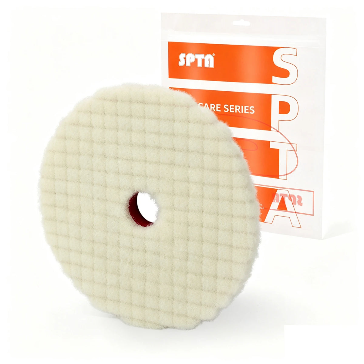 (Vendita singola) SPTA 1PC 3"(80mm)/5"(125mm)/6"(150mm) Tampone di lana giapponese per lucidatura per lucidatrice per auto Dettagli rimozione graffi