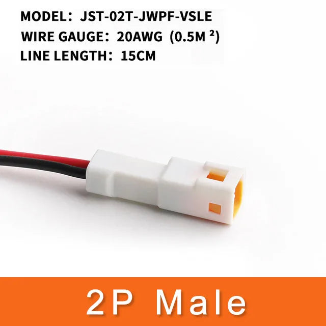 1 Set JST Automobile Auto Connettore Impermeabile 2/3/4/6/8Pin Maschio e Femmina Cablaggio Presa con 15 CM Filo 0.6 MM JST02T/02R-JWPF