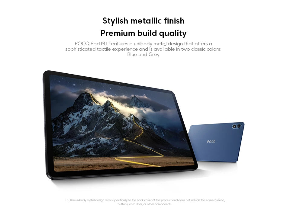POCO Pad M1 Versione Globale, Display Cristallino 12.1" 2.5K 120Hz, Snapdragon 7s Gen 4 Octa-core, Batteria 12000mAh, Tablet