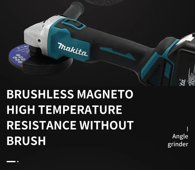 Smerigliatrice Angolare Makita DGA404 125mm 2026 Resistente a Polvere e Acqua per Taglio Metallo e Calcestruzzo, Utensile Elettrico a Batteria 18V