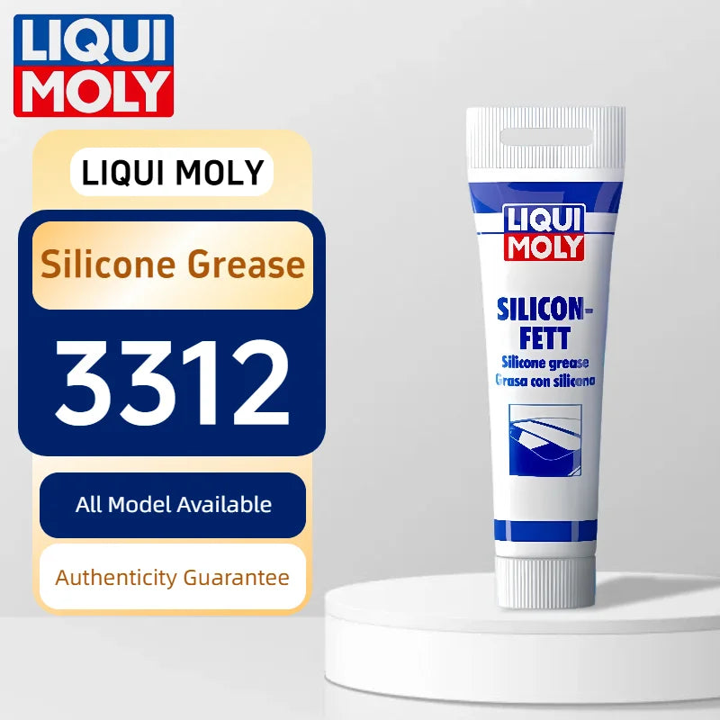 Liqui Moly 3312 Grasso Siliconico 100g, Lubrificante Dielettrico Trasparente per Guide Tettuccio Apribile, Binari Sedili, Cerniere Porte, Guarnizioni in Gomma