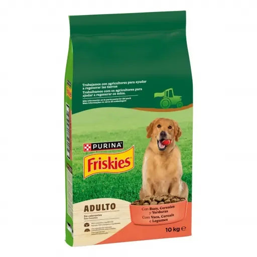 Purina Friskies Cibo per Adulti Carne e Verdure (Cani, Cibo, Alimentazione) - 3 Kg