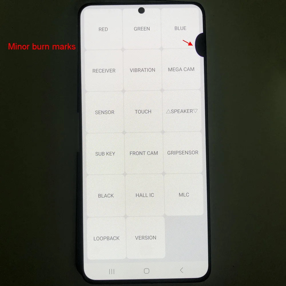 Display LCD Super AMOLED per Samsung S21 5G G990F G991F G991U G991B/DS, Schermo Touch Digitizer 6.2'' con Difetti, Ricambio Schermo