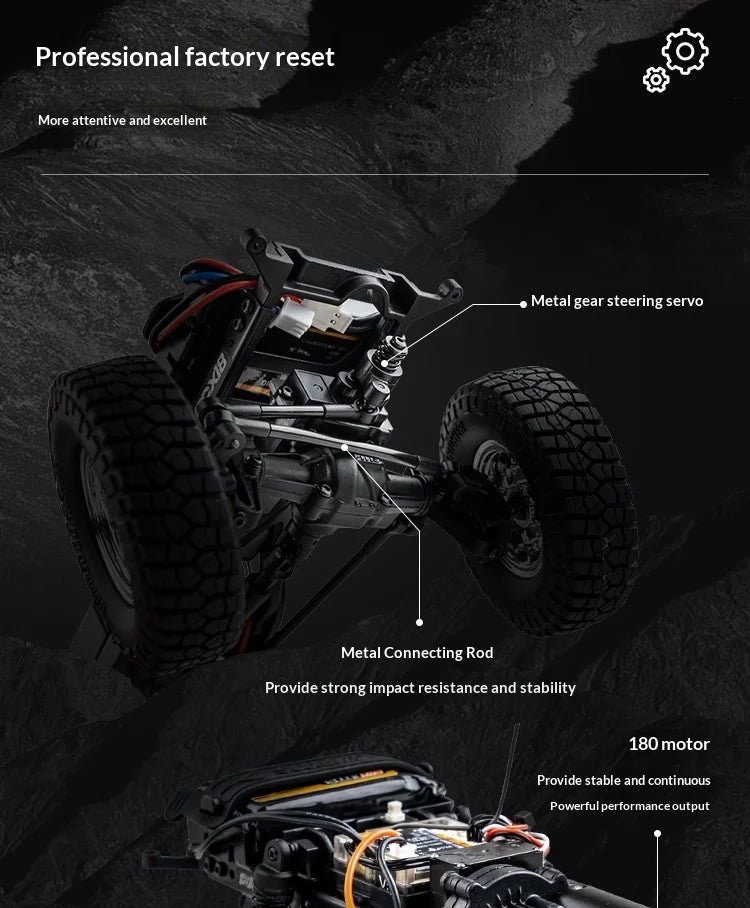 Modellino RC 1:18 di Pickup Truck Fms Fcx Chevrolet K10, Veicolo Elettrico Simulato per Fuoristrada, Giocattolo per Bambini, Regalo Disponibile