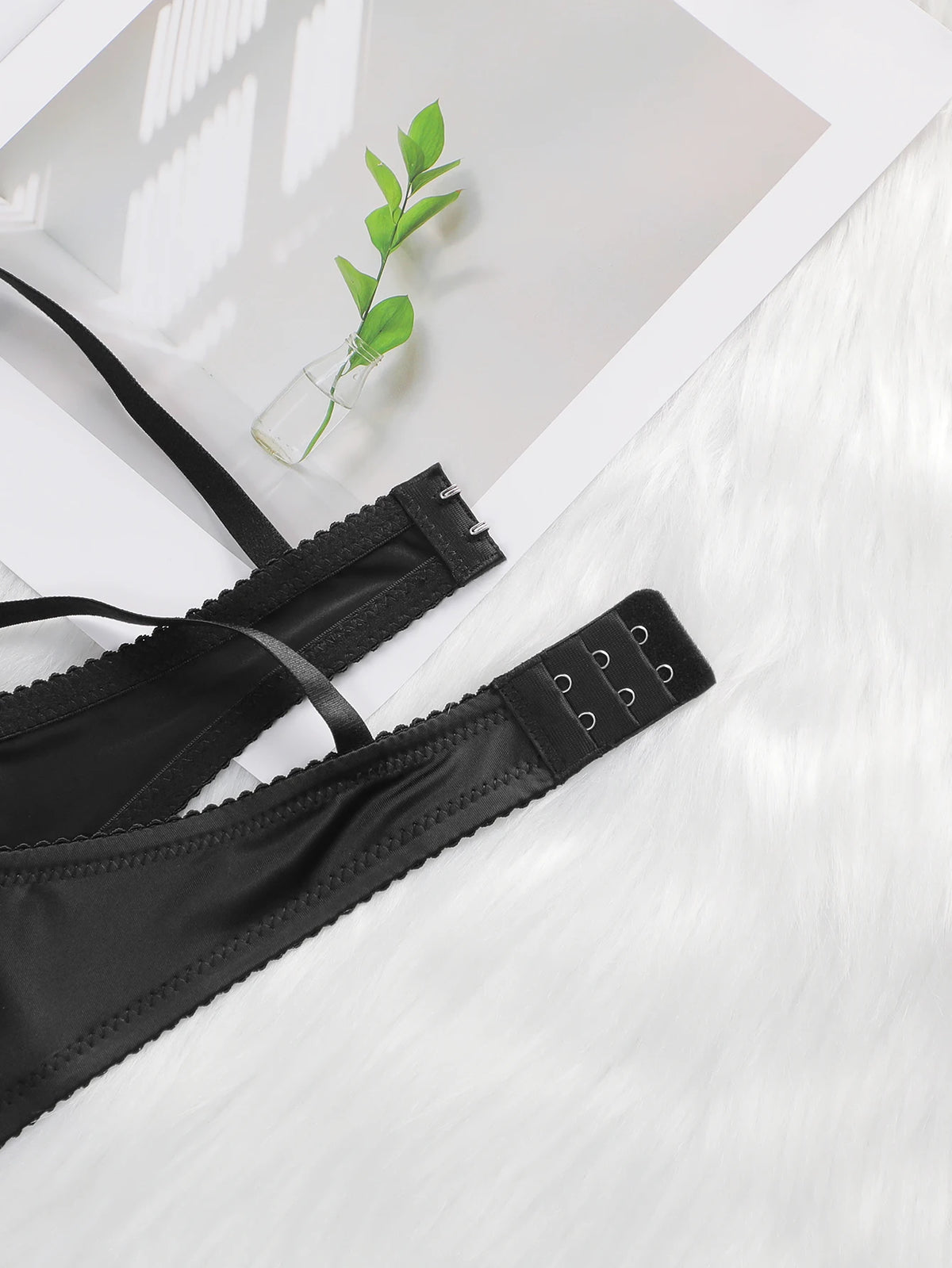 La biancheria intima reggiseno in tinta unita con raccolta sexy più venduta con circonferenza in vita regolabile Set intimo donna in due pezzi 2374