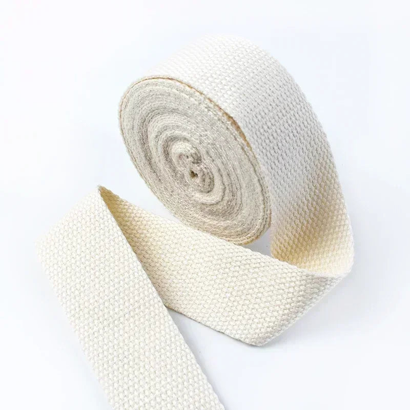 5 Metri 1.3mm 20-50mm Cotone Tessuti Nastro per Borsa Cinghia Zaino Etichetta Nastro Fascia Vestiti Bias Vincolante Accessori Per Cucire FAI DA TE