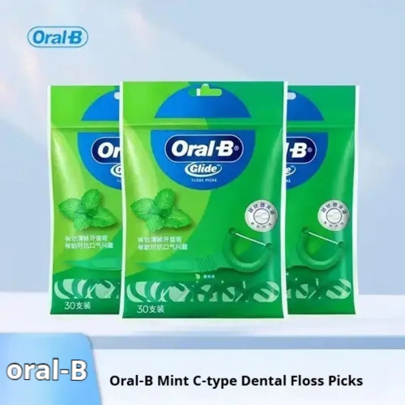 Filo Interdentale a Forma di C Oral-B al Gusto di Menta, Bastoncini Piatti Cerati, Pulitori Interdentali Sottili e Resistenti