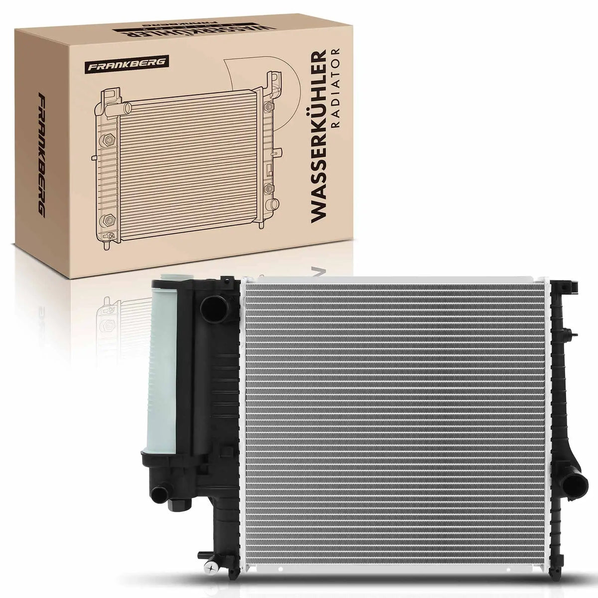 Radiatore Acqua Motore Frankberg 1X per BMW Serie 3 E36 Touring Z3 Roadster 316-328 1295 17111728905 17111469175 Cu1295