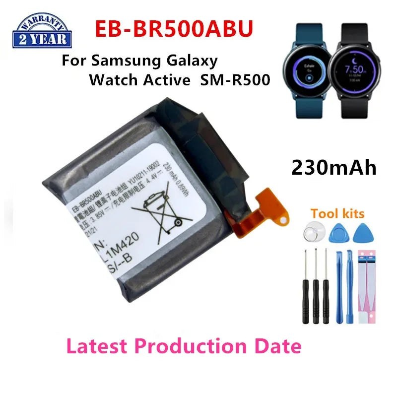 Nuova batteria per orologio Galaxy per Samsung Galaxy Watch Gear Live/S2 classic/Gear S4/Gear 1/Active 1 2 3/ Watch 3/ Gear S/Gear 2