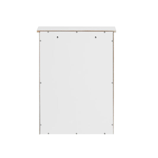 SoBuy BZR19-W Armadio sospeso con anta Armadietto da parete Bagno Armadio sospeso Armadio da cucina Armadio medicinale Mobili da bagno BHT Circa: 40x52x23 cm