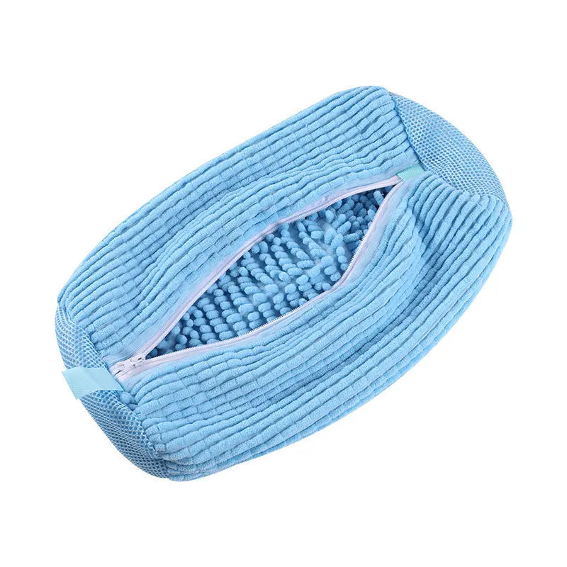Borsa per la biancheria Borsa per il lavaggio delle scarpe Protezione imbottita in rete per fibre soffici Borse per il lavaggio ad asciugatura in poliestere adatte alla macchina per scarpe