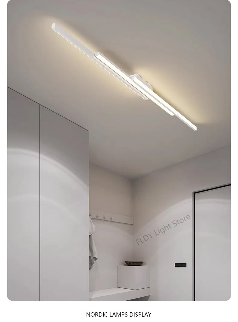 Lampada da soffitto moderna linea Luci a LED Soggiorno Sala da pranzo Camera da letto principale Apparecchio Lampadario a soffitto Sconce da parete Apparecchio di illuminazione