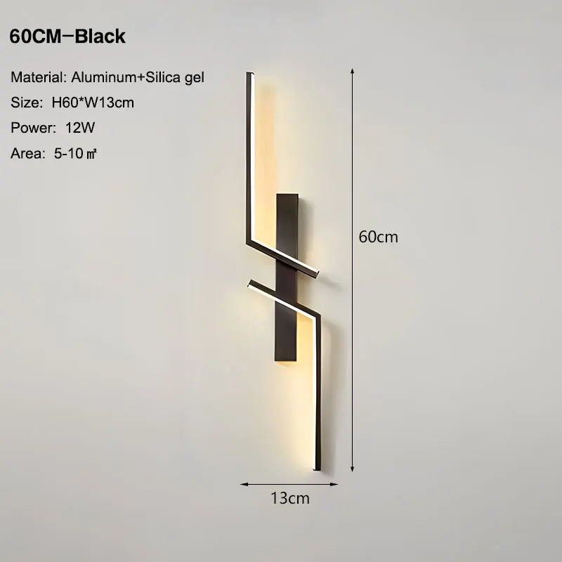 Lampade da parete a LED nordiche per corridoio corridoio 60cm/80cm/100cm Luci da parete a LED interne Sconce da parete Illuminazione per cucina Sala da pranzo