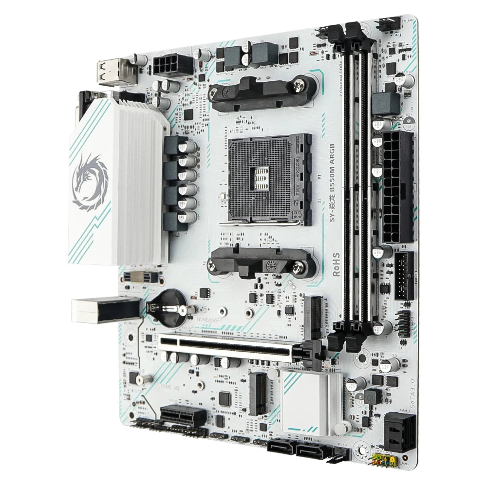 Scheda madre da gioco SOYO AMD B550M USB3.0 PCIE3.0 M.2 NVME Dual Channel DDR4 AM4 Socket supporta CPU Ryzen 5500 5600 5700X