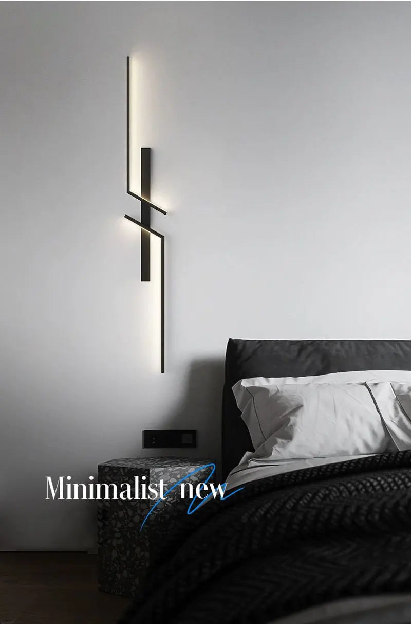 Lampade da parete a LED nordiche per corridoio corridoio 60cm/80cm/100cm Luci da parete a LED interne Sconce da parete Illuminazione per cucina Sala da pranzo