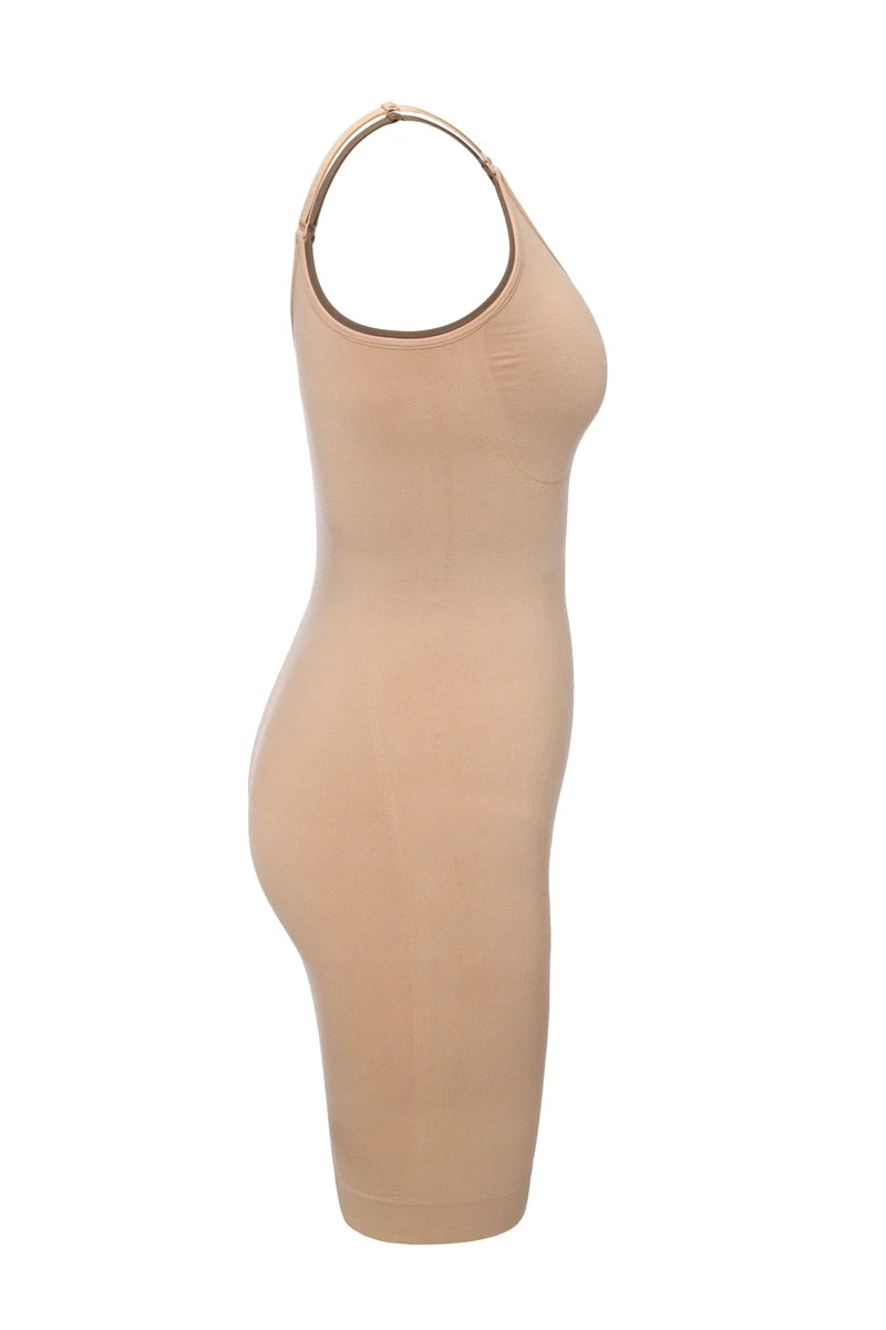 Sexy Full Slip Shapewear Abito da donna Scollo a V Aderente Biancheria intima Compressione liscia Shaper del corpo Dimagrante Vita Addome Pancia Corsetto