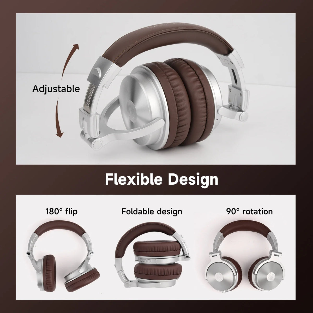 Oneodio Upgrade Pro C Cuffie wireless Bluetooth 5.2 Over Ear Type C Sport Auricolare Bluetooth con microfono Audio ad alta risoluzione 110 ore