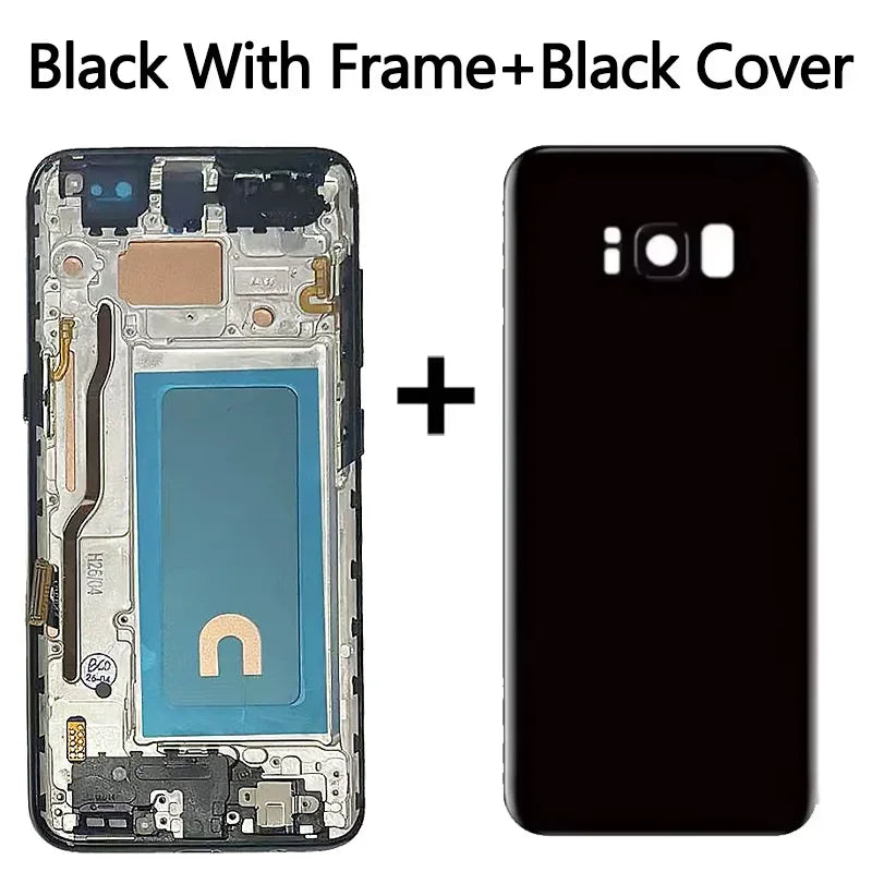 Display LCD touchscreen con telaio per Samsung S8 G950 G950F SM-G950FD e Samsung S9 G960 SM-G960F, nuovo e testato al 100%.