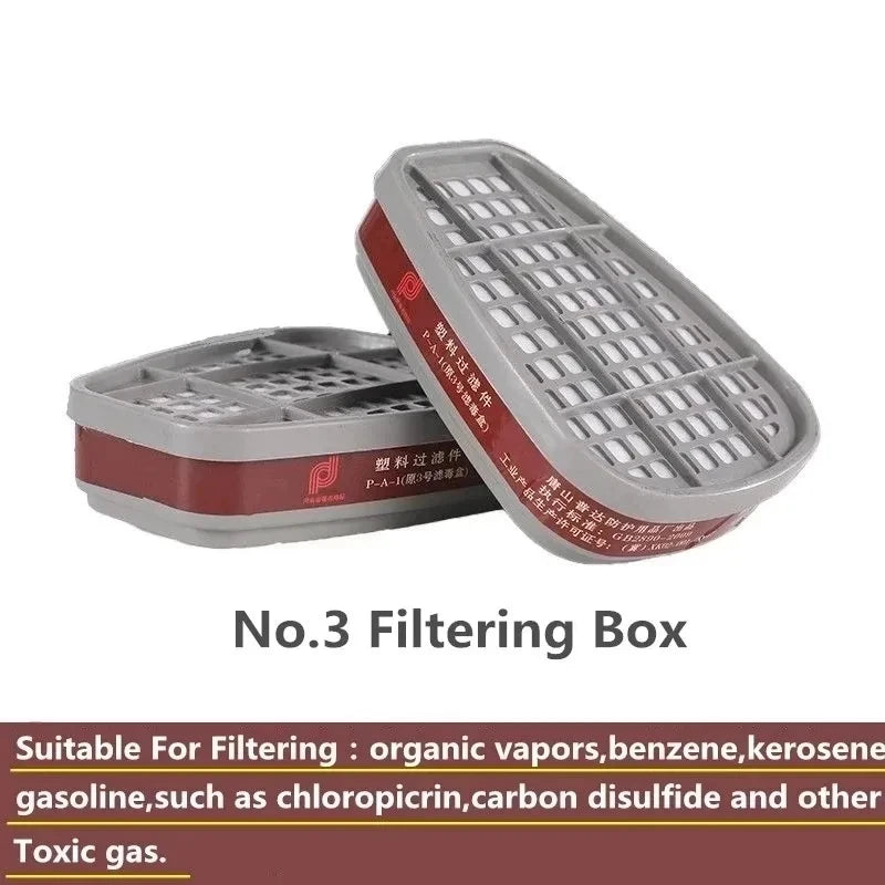 6001/6002/6004 Scatola di cartucce 5N11 Set di filtri in cotone per 3m 6200/7502/6800 Maschere antigas antipolvere Respiratore a spruzzo per verniciatura chimica