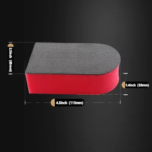 SPTA 1PC Tampone in Argilla Magica Rossa per Lavaggio Auto, Spugna per Pulizia e Dettagli Auto, Accessori per il Lavaggio