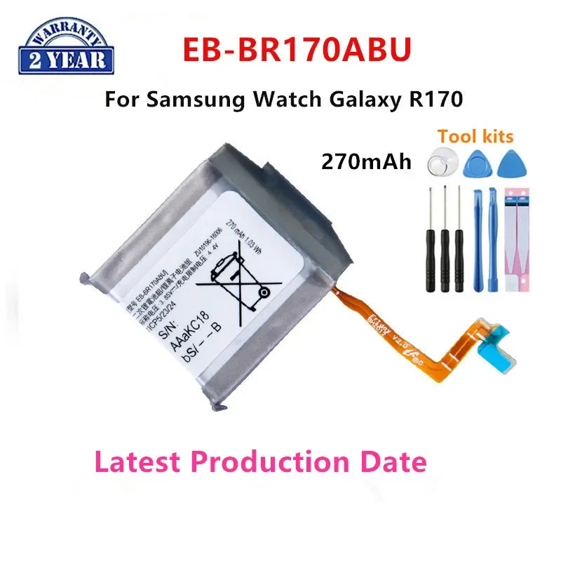 Nuova batteria per orologio Galaxy per Samsung Galaxy Watch Gear Live/S2 classic/Gear S4/Gear 1/Active 1 2 3/ Watch 3/ Gear S/Gear 2