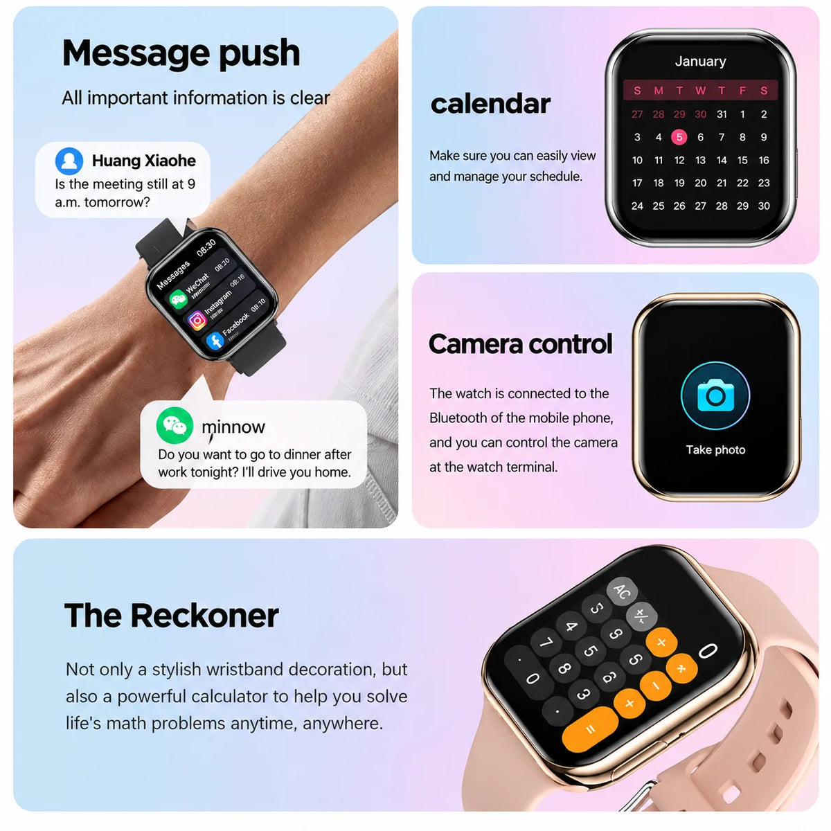 Nuovo Smartwatch iOS Serie 11, Display AMOLED Ultra HD, Cardiofrequenzimetro, GPS, Impermeabile IP68, Fitness, Chiamate Wireless, Braccialetto Originale