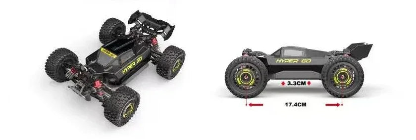 Auto RC MJX Hyper Go 1/16 4WD 16212 16213 16218, Auto da Corsa RC Brushless 60KM/H, Auto Telecomandate 2.4G, Camion Fuoristrada Giocattolo
