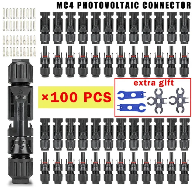 600/400/200/100/40/20/10 pezzi Kit connettori solari fotovoltaici 1000V 30A Connettori Solor da pannello per cavo fotovoltaico/MC 2,5/4/6mm2