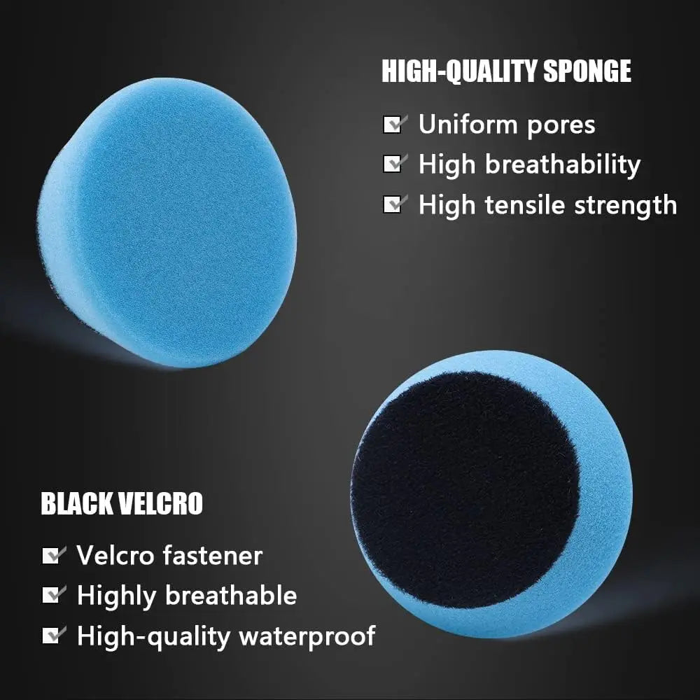 SPTA Set di 5 Spugne per Lucidatura da 1,3"(32mm) e 2"(50mm), Diverse Durezze, per Dettagli e Piccole Aree