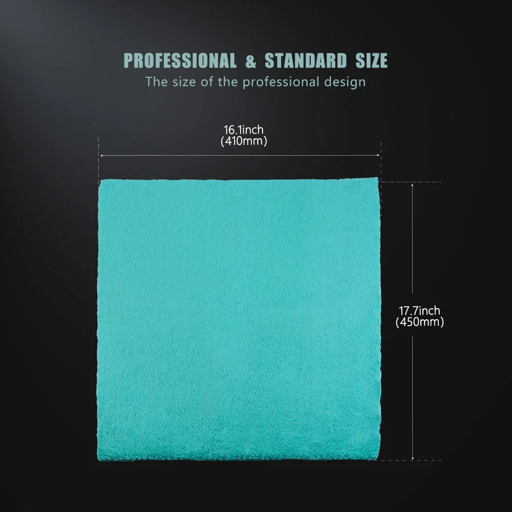 SPTA 1PC Asciugamano per dettagli in tessuto in microfibra blu acqua 420GSM 45 x 41 cm per il lavaggio dell'asciugatura automatica dell'auto