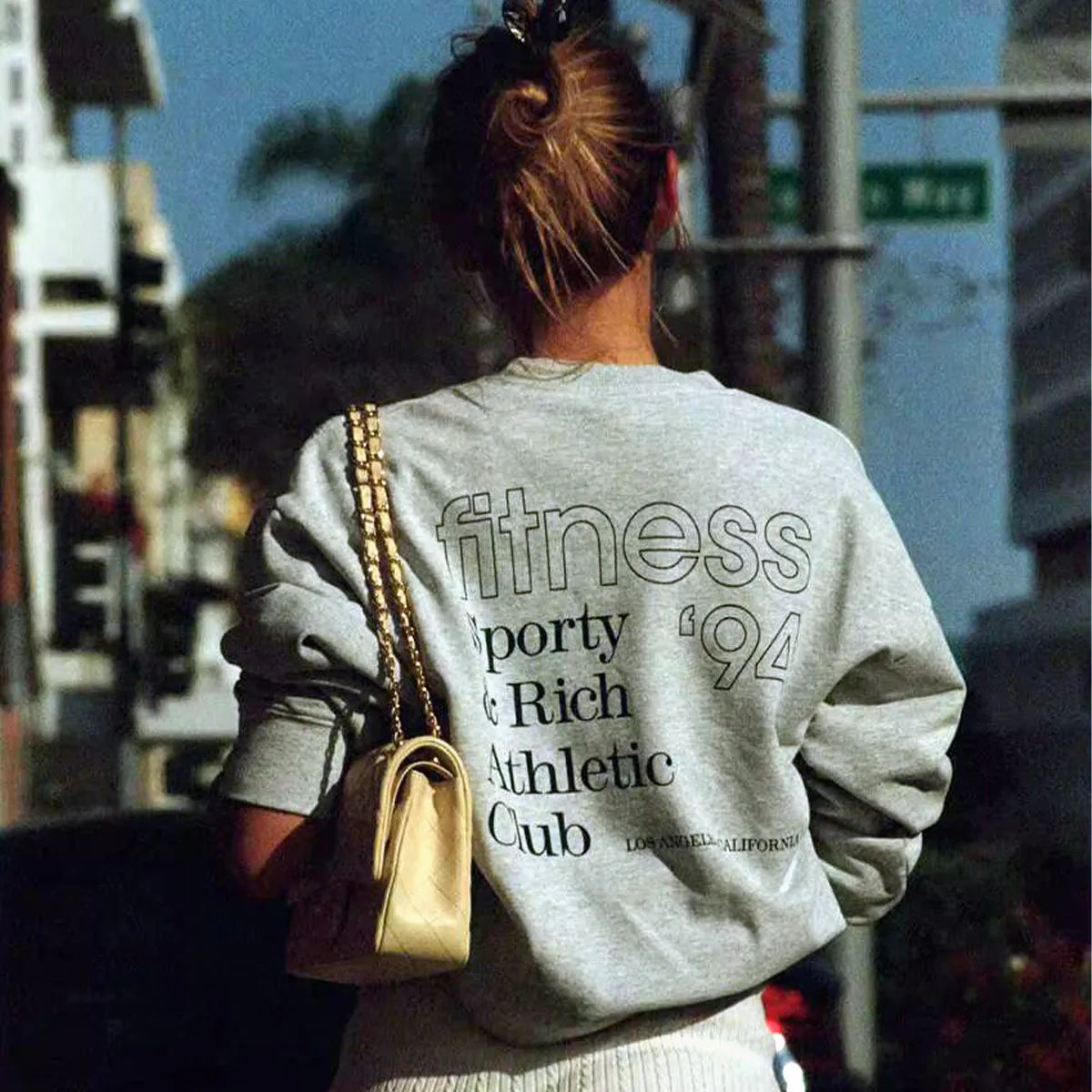 Anni '90 Vintage Athletic Club Stampa Felpe in pile spesso grigio Autunno Manica lunga Donna Girocollo Pullover Ins Maglioni di moda
