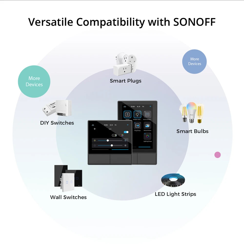 SONOFF NSPanel Sonoff Interruttore A Parete Pannello di Controllo Casa Intelligente Sonoff Ns Pannello 86P EU/US Termostato Digitale di Temperatura Alexa Google