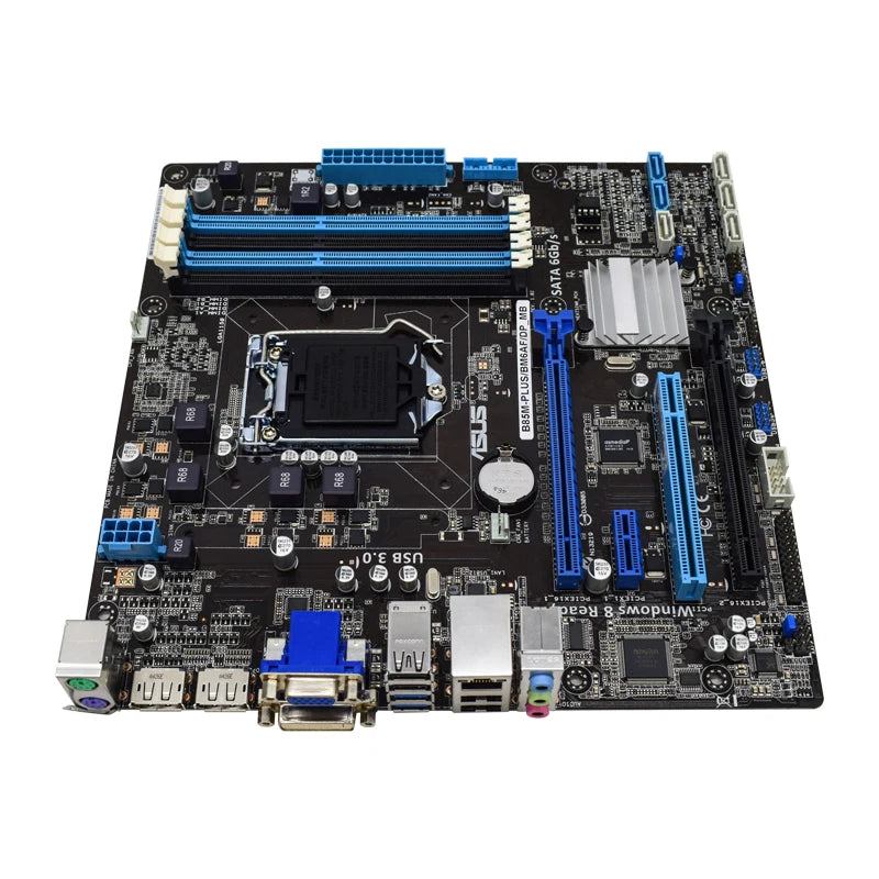 Scheda madre ASUS B85M-PLUS/BM6AF LGA1150 supporta CPU i7-4790S i7-4770K i5-4670K 4590 4570 4460 i3-4360 4xDDR3 PCIe 3.0 B85 mATX