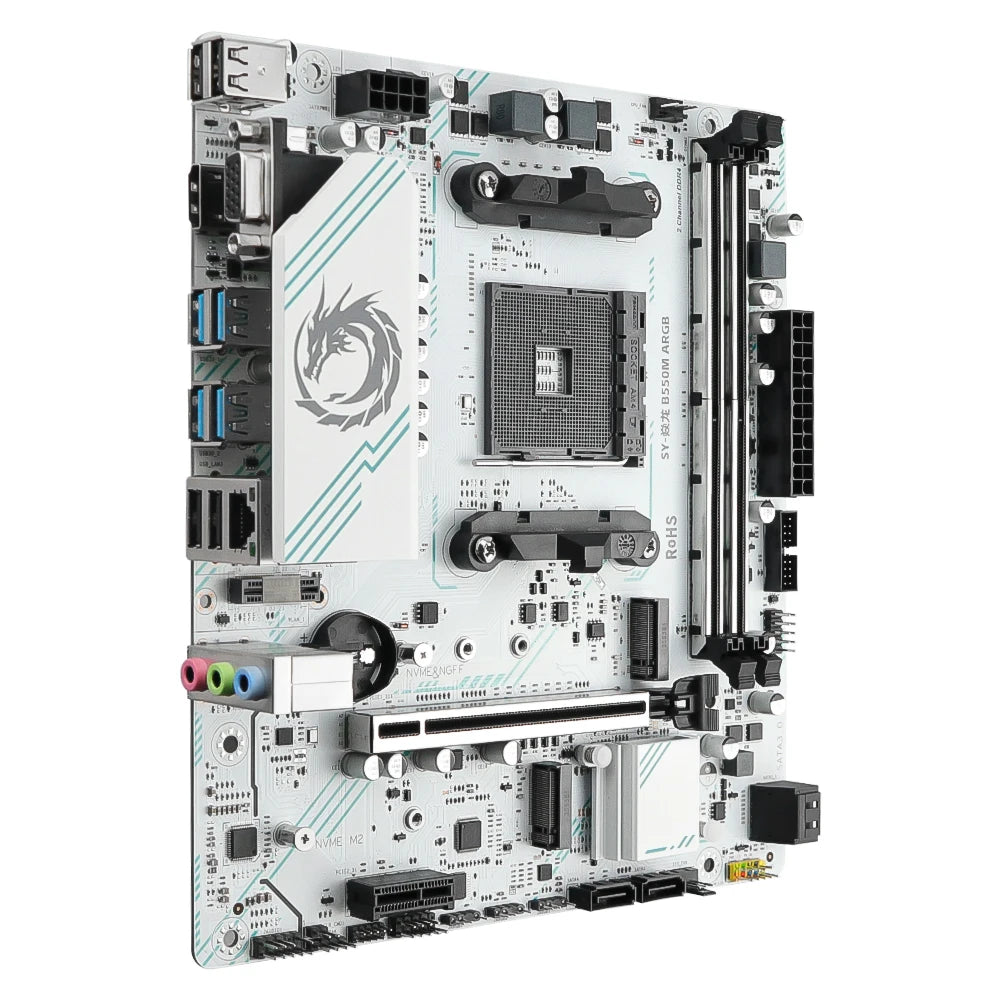 Scheda madre da gioco SOYO AMD B550M USB3.0 PCIE3.0 M.2 NVME Dual Channel DDR4 AM4 Socket supporta CPU Ryzen 5500 5600 5700X